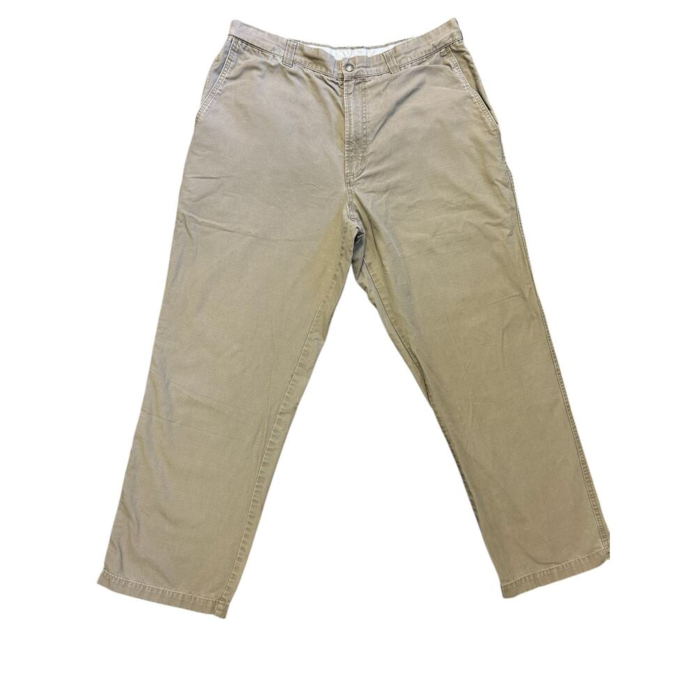 Columbia Mens Canvas Carpenter Utility Pants Khaki Tan 36x32